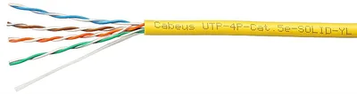 UTP-4P-Cat.5e-SOLID-YL