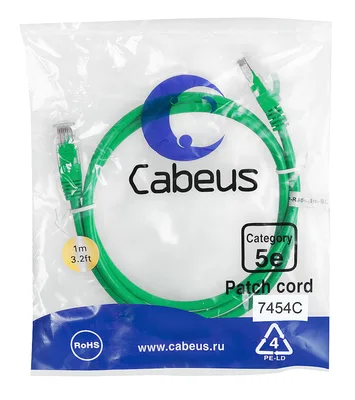 PC-UTP-RJ45-Cat.5e-1m-GN