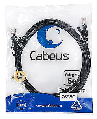 PC-UTP-RJ45-Cat.5e-1.5m-BK-LSZH