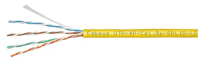 UTP-4P-Cat.5e-SOLID-LSZH-YL