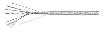 SFTP-4P-Cat.5e-PATCH-GY