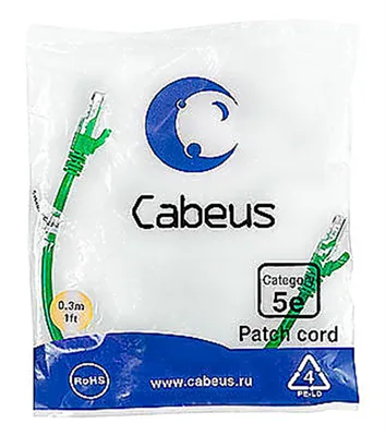 PC-UTP-RJ45-Cat.5e-0.3m-GN