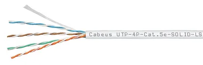 UTP-4P-CAT.5E-SOLID-LSZH-WH