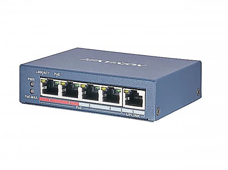 Неуправляемый Hikvision DS-3E0105P-E (B)