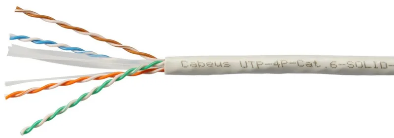 Cabeus UTP-4P-Cat.6-SOLID-LSZH-WH