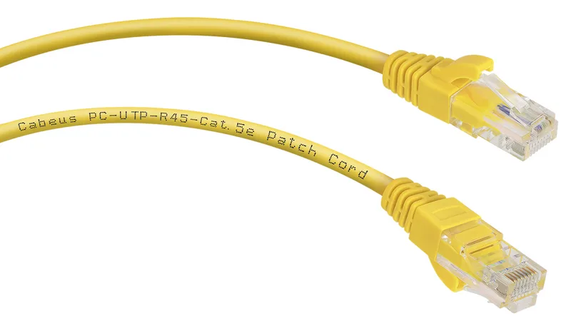 Cabeus PC-UTP-RJ45-Cat.5e-1.5m-YL