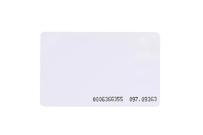 ZKTeco ID Card (EM-Marine - EM) - Карта формата EM-Marine, тонкая под прямую печать, толщина 0.8мм, с нумерацией