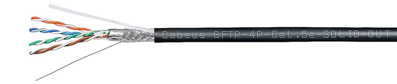 Cabeus SFTP-4P-Cat.5e-SOLID-OUT-LSZH-UV