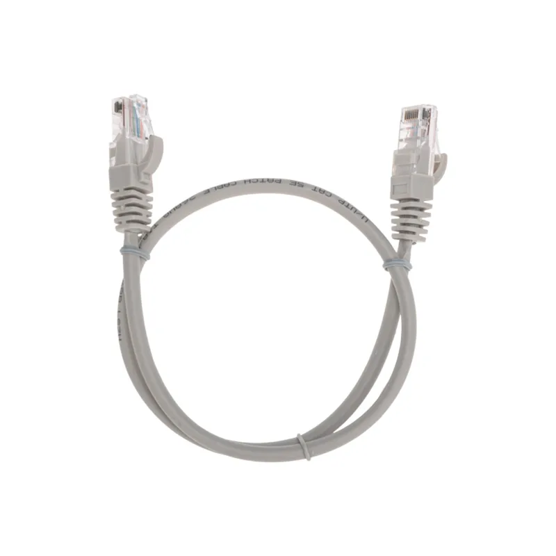 02-0100-05 - Патч-корд U/UTP, CAT 5e, RJ45-RJ45, 26AWG, LSZH, серый, 0,5м, Rexant