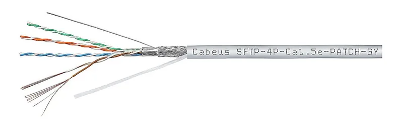 Cabeus SFTP-4P-Cat.5e-PATCH-GY