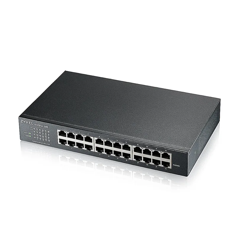 GS1915-24EP - Гибридный Smart L2 коммутатор PoE+ Zyxel NebulaFlex GS1915-24EP, rack 19", 24xGE (12xPoE+), бюджет PoE 130 Вт, автономное/облачное управление