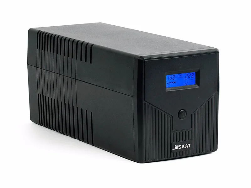 456 Источник бесперебойного питания SKAT-UPS 1000/600 (SKAT-UPS 1000-LI-2x7) ИБП 220В 600Вт 2 АКБ 7Ач внутр. меандр. стаб-я напр-я